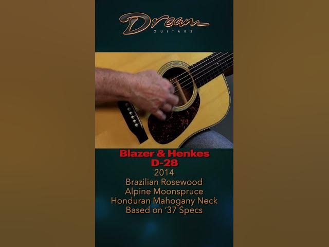 2014 Blazer & Henkes D-28, Brazilian Rosewood/Alpine Moonspruce