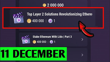 Top Layer 2 Solutions Revolutionizing Ethereum Today | Part 2 | Tapswap Code