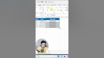 How to Automatically Create Barcodes in Excel (EASY!) #excel #exceltips #exceltutorial
