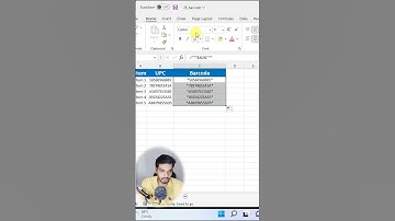How to Automatically Create Barcodes in Excel (EASY!) #excel #exceltips #exceltutorial