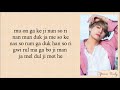 V BTS 방탄소년단 Singularity Easy Lyrics
