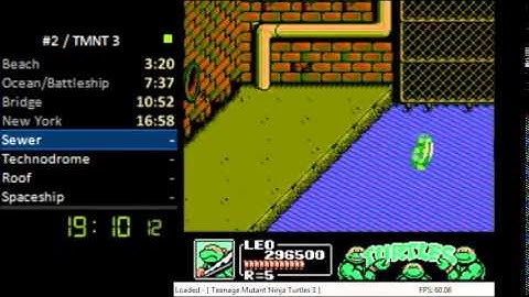 TMNT 3 Speedrun | NTSC-U | 46:49