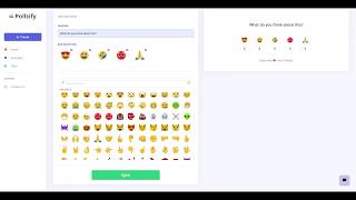 Pollsify Reactions Demo | Create Emoji list