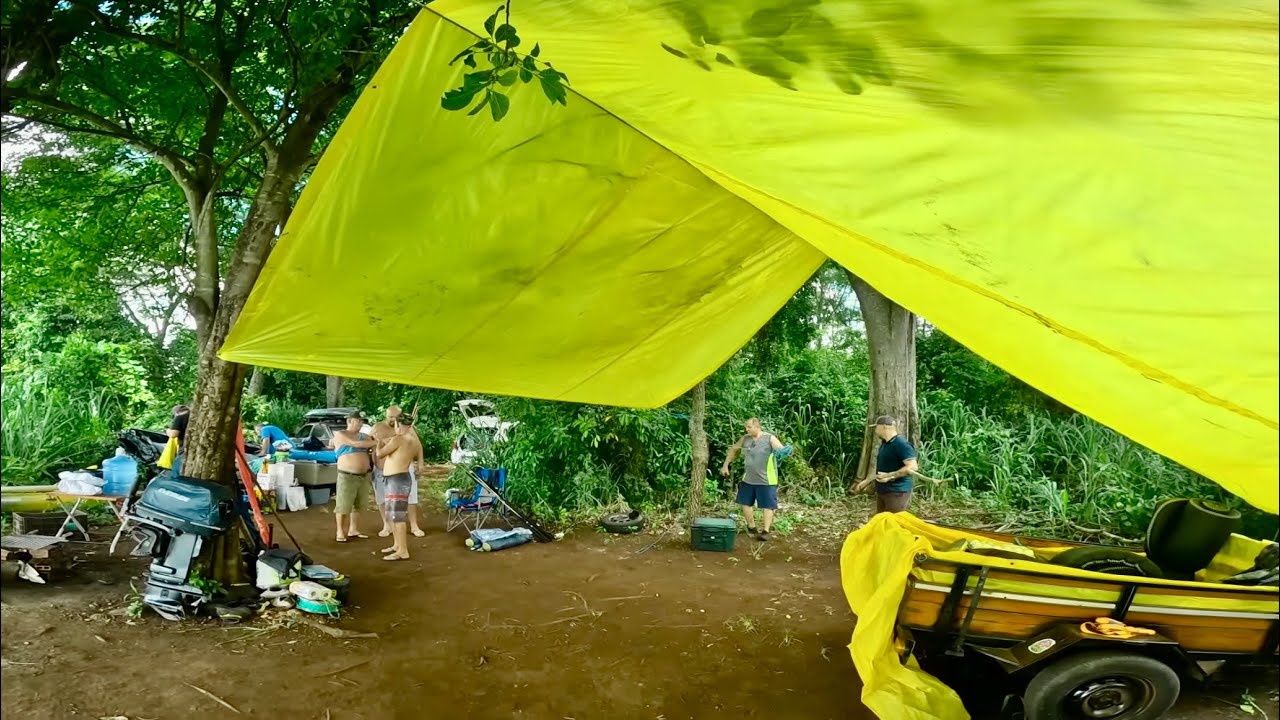 1º ACAMPAMENTO DE 2024 LEVEI ATÉ MEU PAI NESSA AVENTURA.. Pescaria