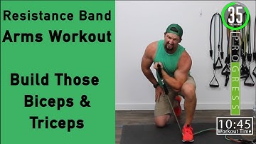 Resistance Band Arm Workout - Build your Biceps and Triceps Workout