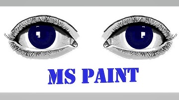 Easy Drawing of a realistic Eye in MS Paint