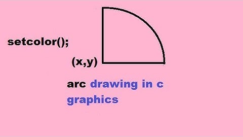 program to draw arc and setcolor in c graphics in hindi ( part-4 )
