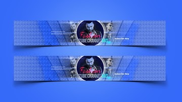 How To Make a Creative YouTube Banner Template | Adobe Photoshop Tutorial