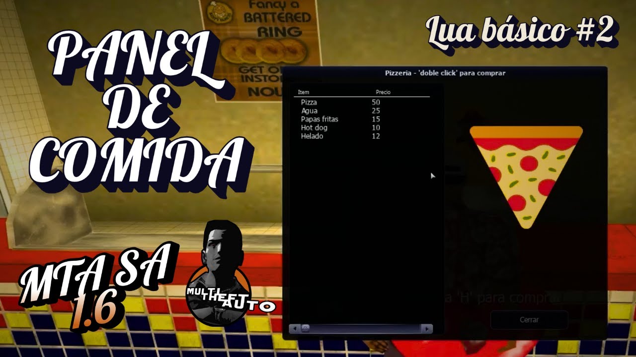 COMO HACER UNA TIENDA DE COMIDA en MTA SA 1.6 | (Lua básico #2) - YouTube