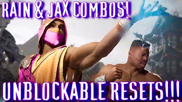 Rain & Jax Combos/Resets! More Unblockable Tech!!! - Mortal Kombat 1 "Rain" Jax Gameplay Combo Guide