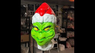 THE GRINCH!  Making a master mold of my Grinch mask