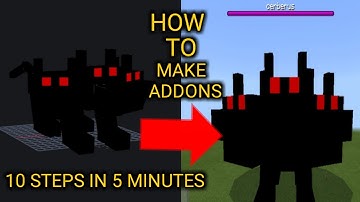 how to make addons for minecraft bedrock/pocket