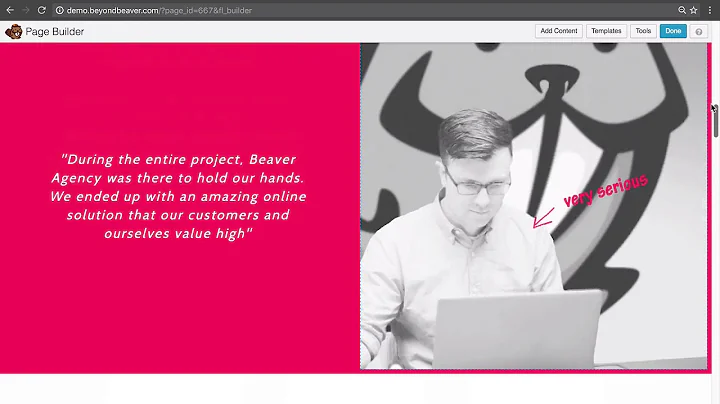 6 1 Using Beaver Builder Page Templates to build your content
