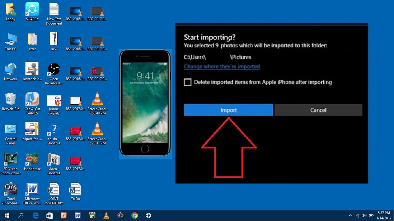 How to Transfer Photos from iPhone to Windows 10 PC (Using ...