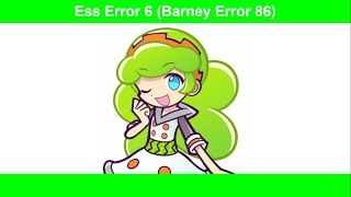 Ess Error 6 Barney Error 86