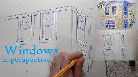 How to draw windows in perspective
