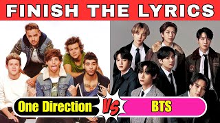 Download Lagu Finish the Lyrics Battle! 🎤 One Direction VS BTS MP3