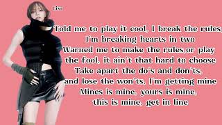TALLY- BLACKPINK (lyric video)