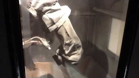 Guyson RB10TC Robotic Blast System With Transfer Cart for Aircraft Turbine Blades