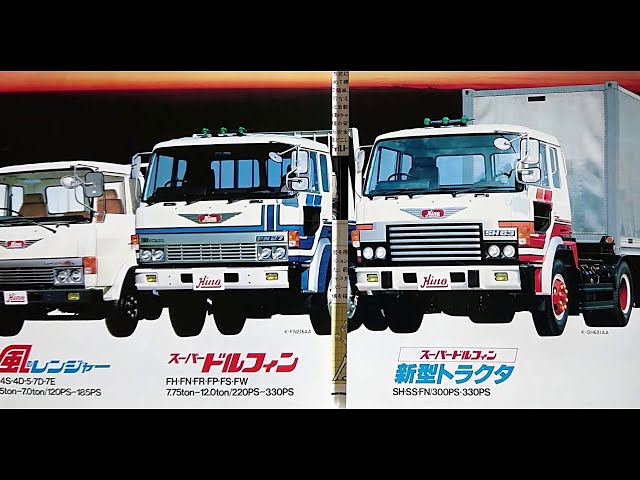 1981年 【風のレンジャー】【 スーパードルフィン】日野カタログ
