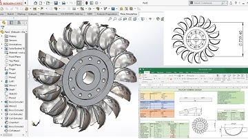 Pelton Turbine  Design with SolidWorks