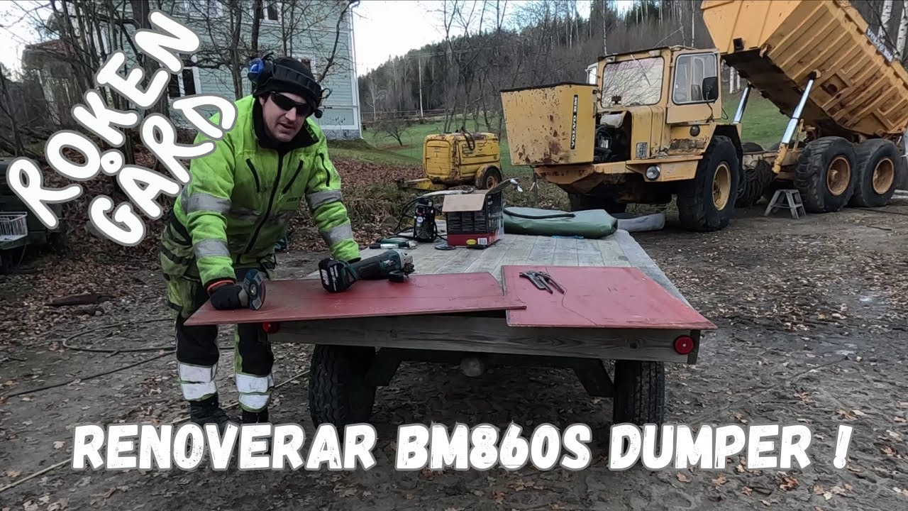 Roken Gård - Renoverar dumper BM 860S - Restoring Volvo BM Dump truck