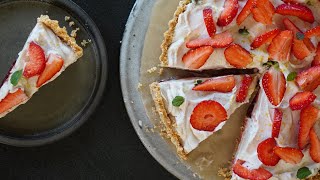 Cette tarte aux fraises sans cuisson est canon et facile