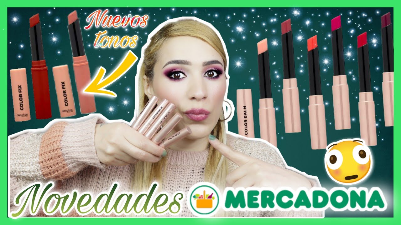 💥NOVEDADES MERCADONA: NUEVOS BALSAMOS LABIALES BALM ME, NUEVOS TONOS COLOR FIX Y LAPIZ PARA LOS OJOS
