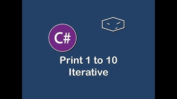 print 1 to 10 iterative in c#