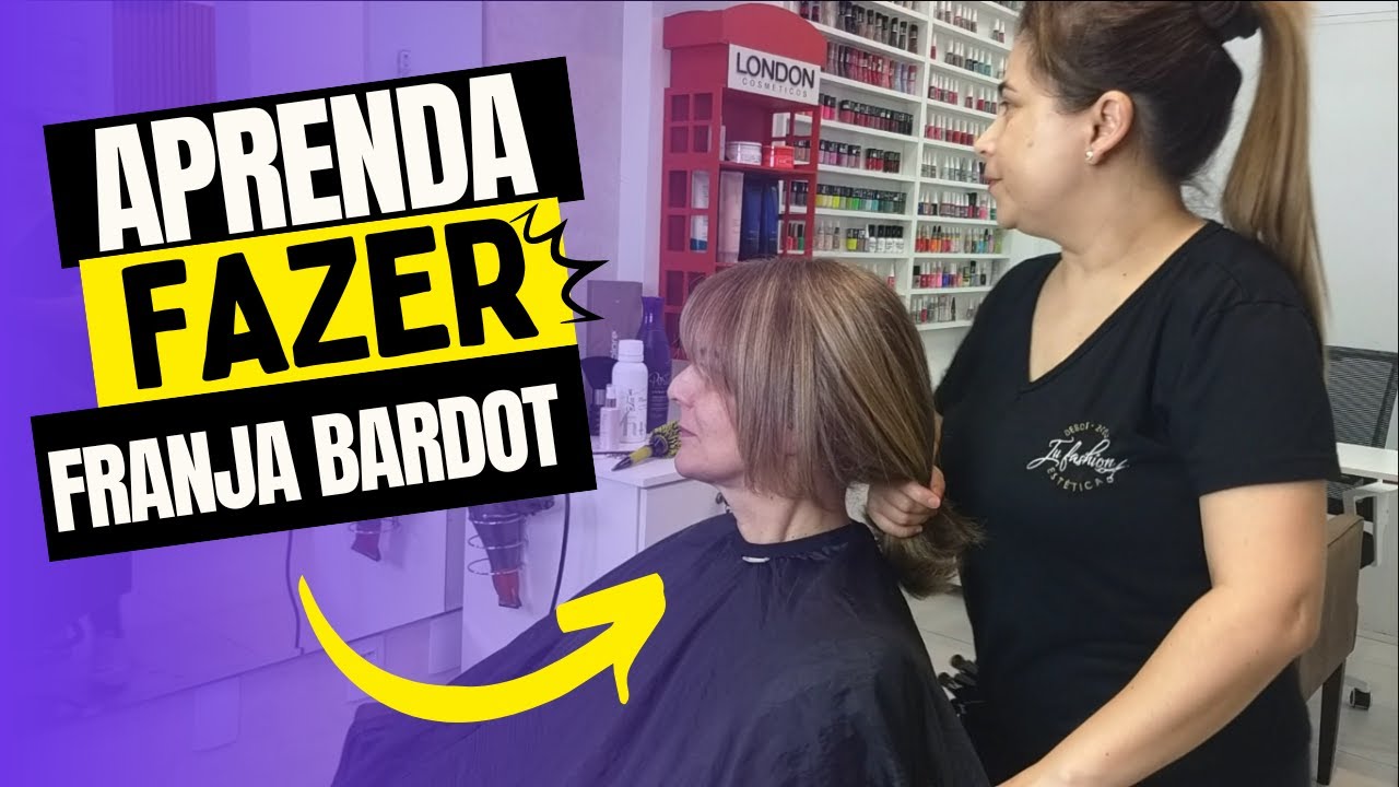 APRENDA FAZER FRANJA BARDOT - PASSO A PASSO