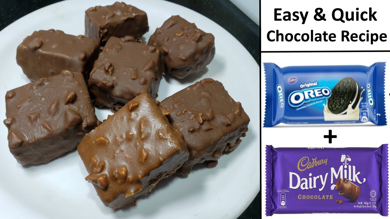 चॉकलेट ओरिओ बार | Easy and Quick Oreo Dairy milk Dessert | Chocolate Oreo recipe