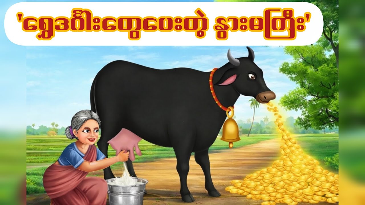 'ရွှေဒင်္ဂါး‌တွေပေးတဲ့ နွားမကြီး'