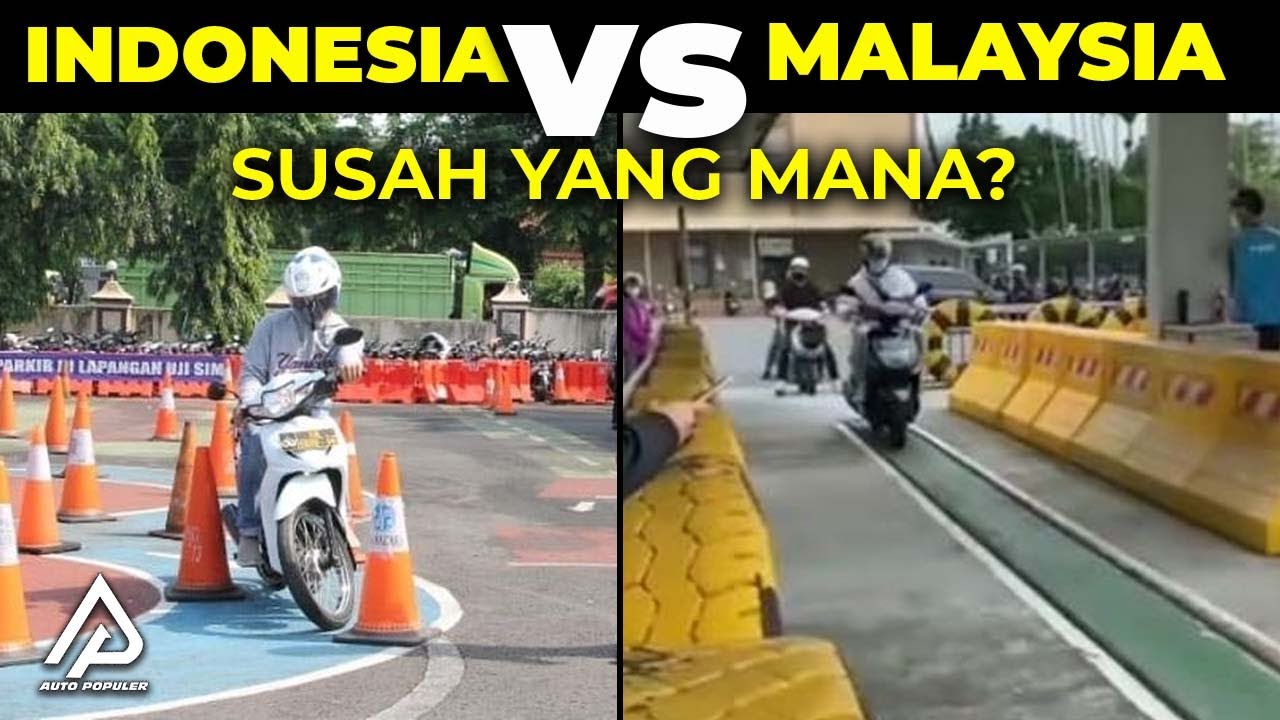 Emak² Menangis Lihat ini! Perbandingan Uji Tes SIM Indonesia dan Malaysia