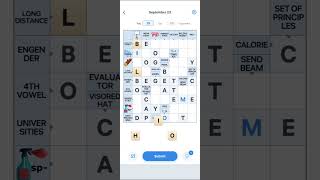 Easybrain Crossword Master puzzle 23 september 25 daily puzzle solved 23/09/2025
