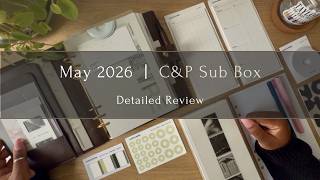 May 2026 Sub Box Review + Practical Uses | Cloth &amp; Paper
