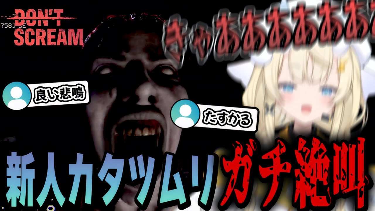 初のホラゲ配信で事件性のある悲鳴を出してしまう蝸堂みかるの低音ボイスと阿鼻叫喚のDON'T SCREAM【蝸堂みかる/にじさんじ/切り抜き】
