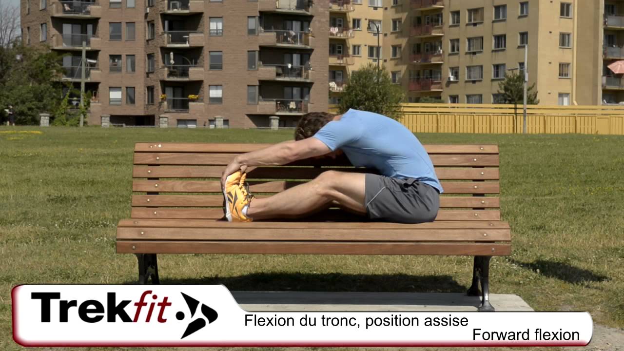 BENCHFIT, Flexion du tronc, position assisse / Forward flexion