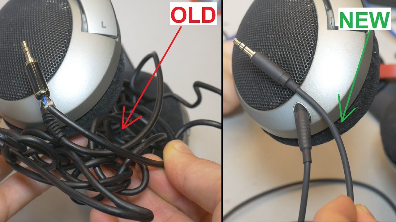 Sennheiser headphone cable repair (Change) YouTube