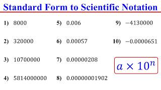 How to Convert Standard Form to Scientific Notation in Just Two Steps