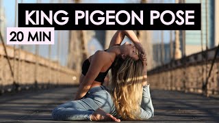 How to do King Pigeon Pose | 20 min Follow Along Yoga Pose Tutorial