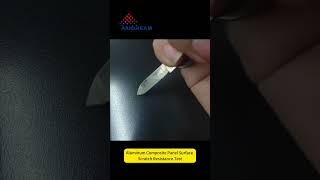 Aluminum Composite Panel Scratch Resistance Test Video