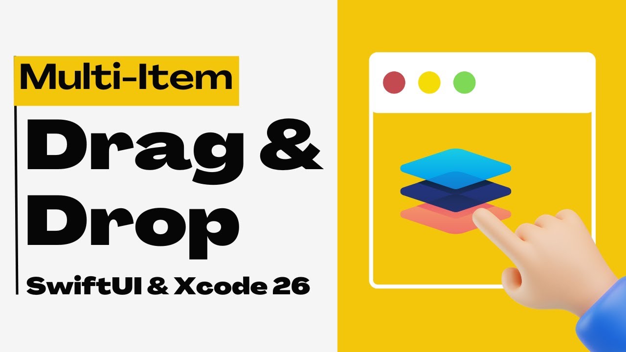 Multi-Item Drag & Drop API | macOS Tahoe | Xcode 26 | SwiftUI - YouTube