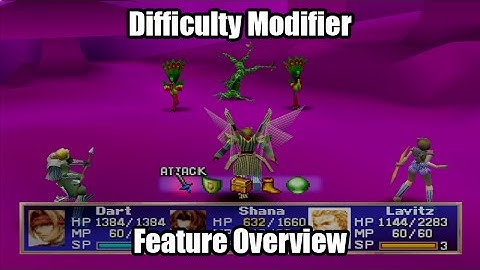 Legend of Dragoon - Difficulty Modifier Feature Overview