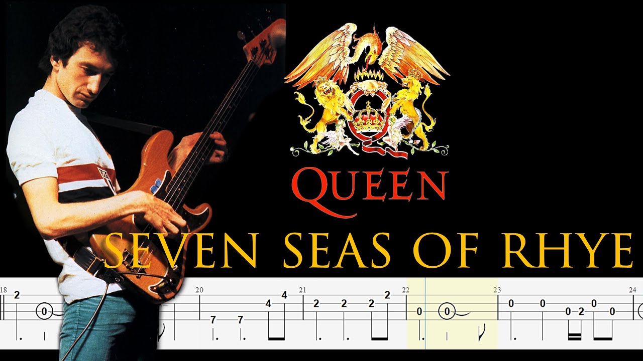 Queen - Seven Seas Of Rhye (Bass Line Tabs) By John Deacon