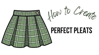 How to create perfect pleats for a skirt