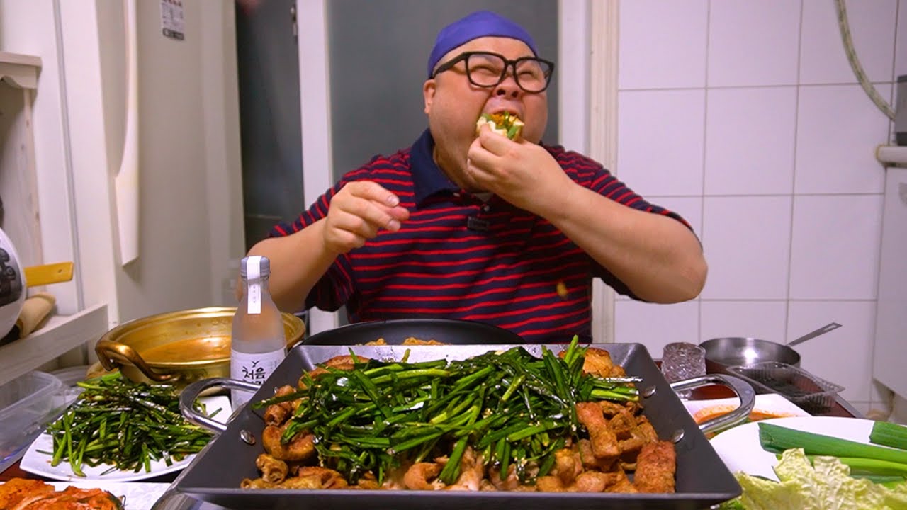 내장파티 ㅋㅋㅋ│막창, 특양, 곱창먹방_부추랑 함께 쥑인다!! Tripe,Beef Entrails Mukbang Eatingshow