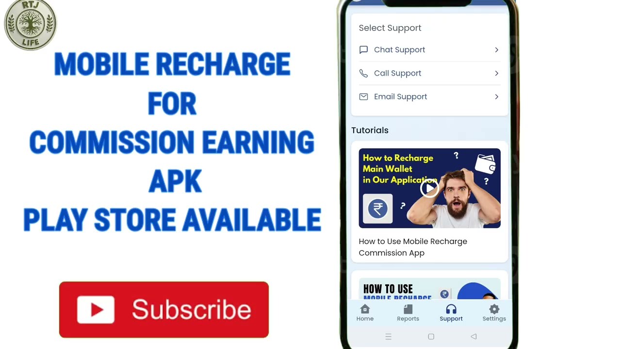 Mobile recharge commission app in playstore 