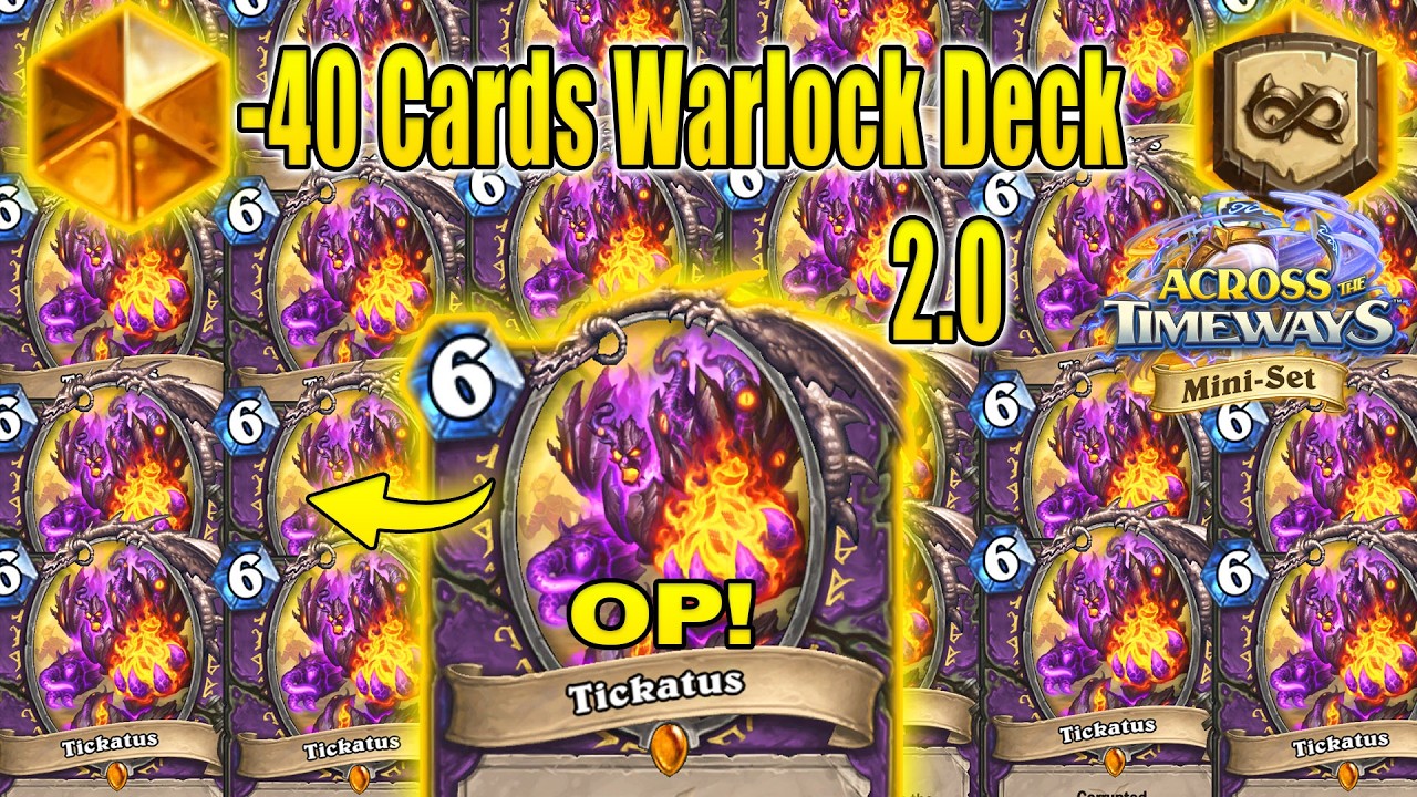 Rin Azari -40 Cards In 1 Game! Control Warlock 12.0 | Across the Timeways Mini-Set | Hearthstone