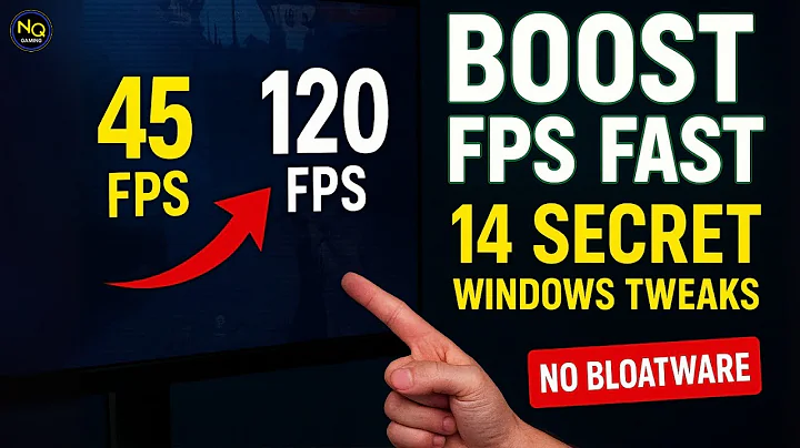 Boost FPS Fast! 14 Secret Windows Tweaks (No Bloatware, Instant Results)