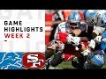 Lions vs. 49ers Week 2 Highlights | NFL 2018